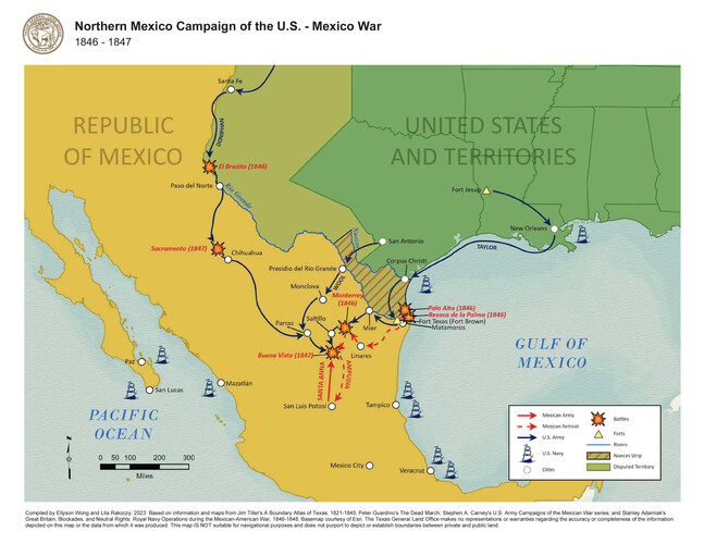 Northern Mexico Campaign of the U.S. - Mexico War, Map #97152