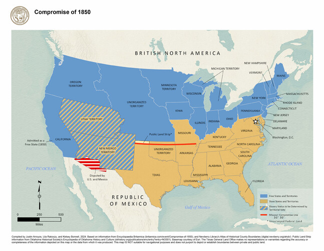 Compromise of 1850, Map #97358