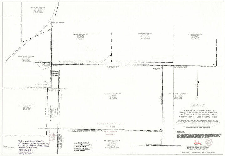 97580, Kerr County Rolled Sketch 28