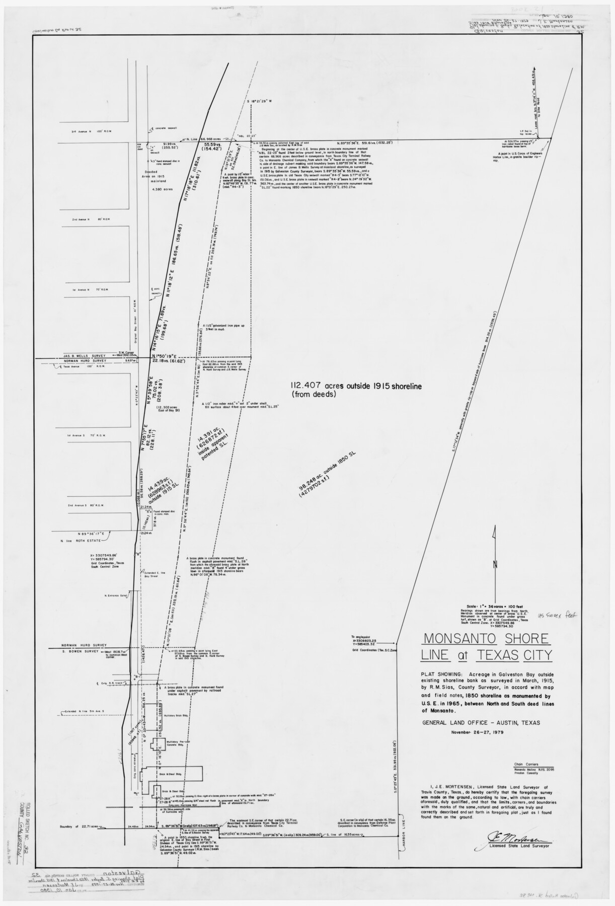 9015, Galveston County Rolled Sketch 32, General Map Collection