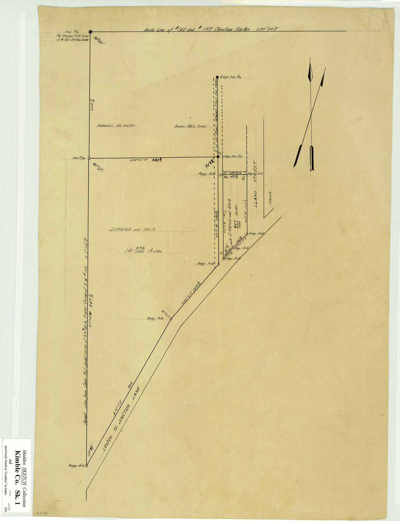 570, [Littlefield & White Survey, Kimble County, Texas], Maddox Collection