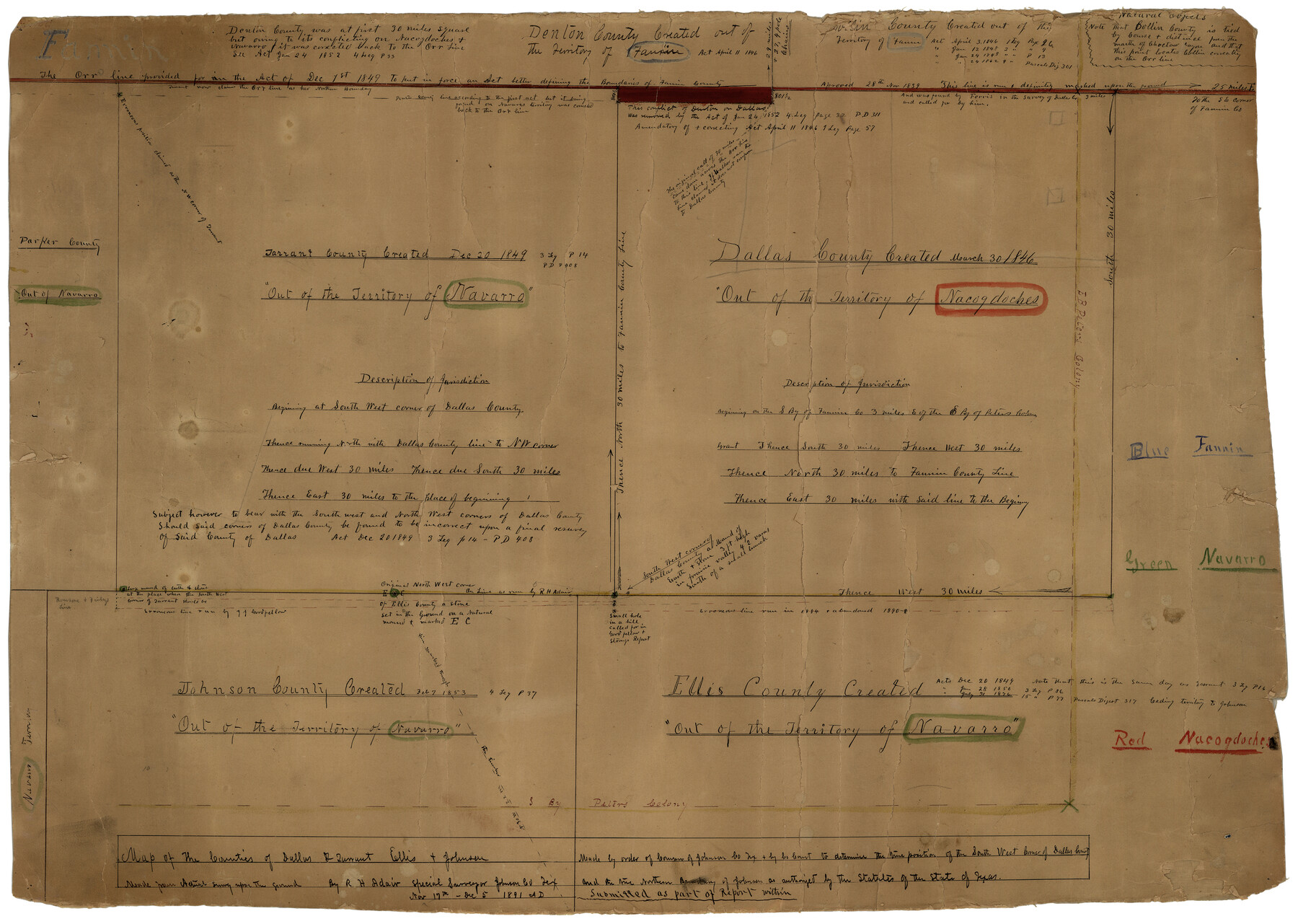 6449, Johnson County Rolled Sketch B, General Map Collection

