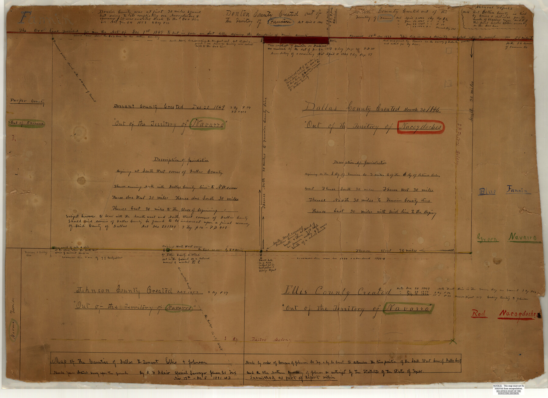 6449, Johnson County Rolled Sketch B, General Map Collection