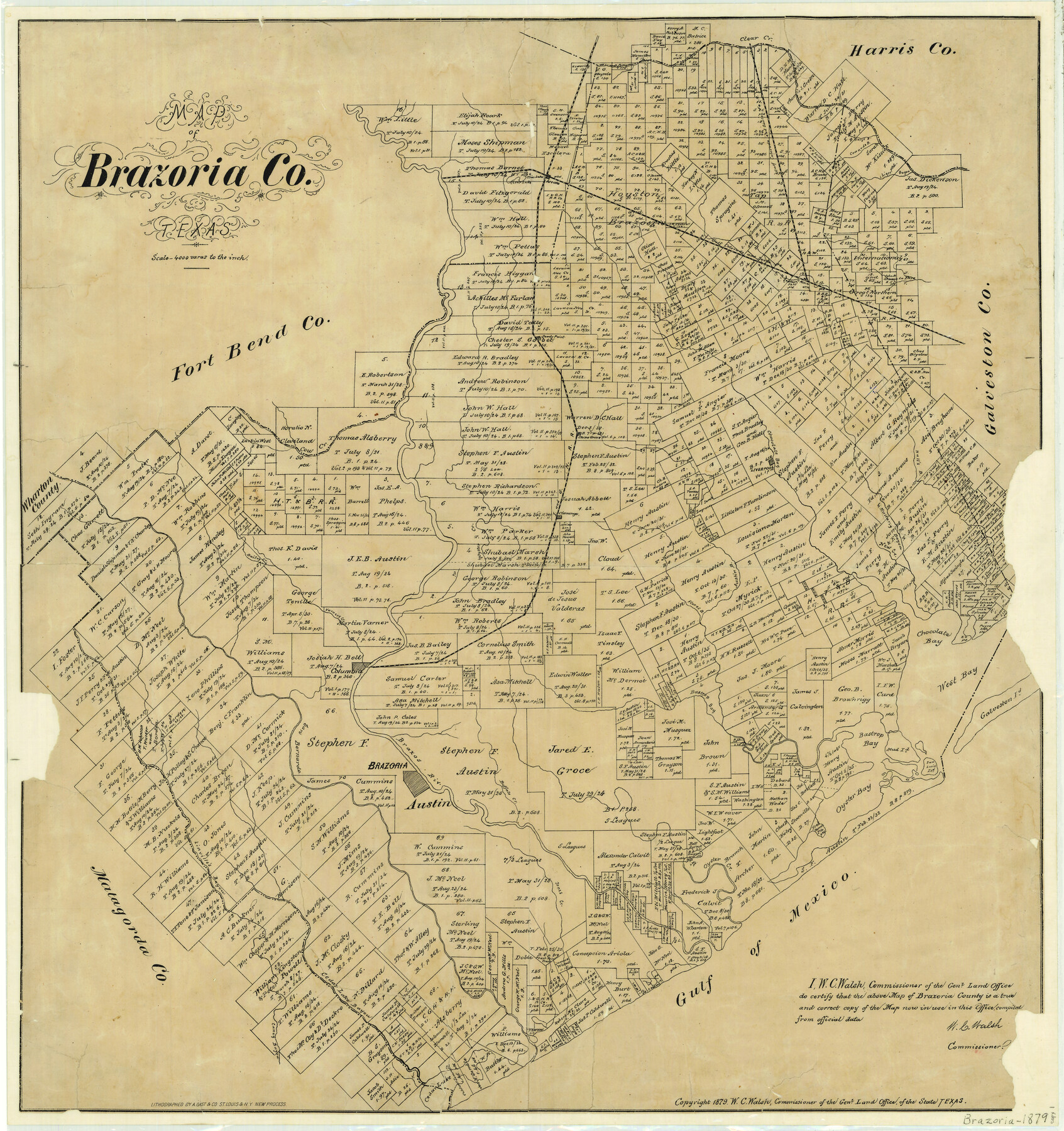 859, Brazoria County, General Map Collection