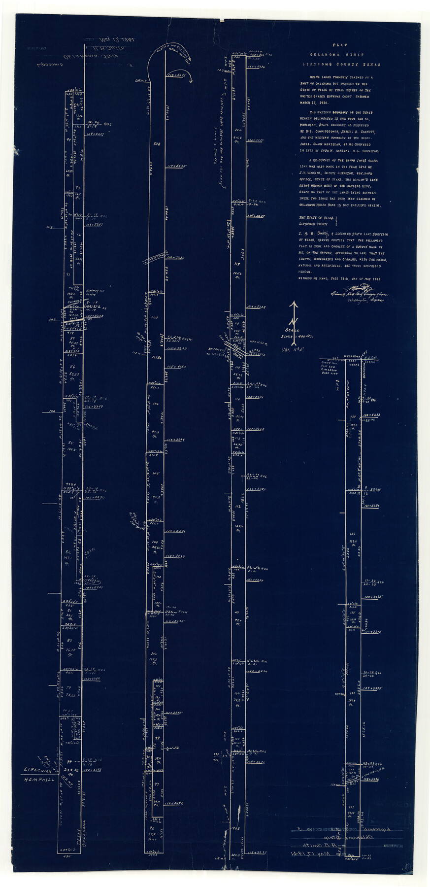 9452, Lipscomb County Rolled Sketch 6, General Map Collection