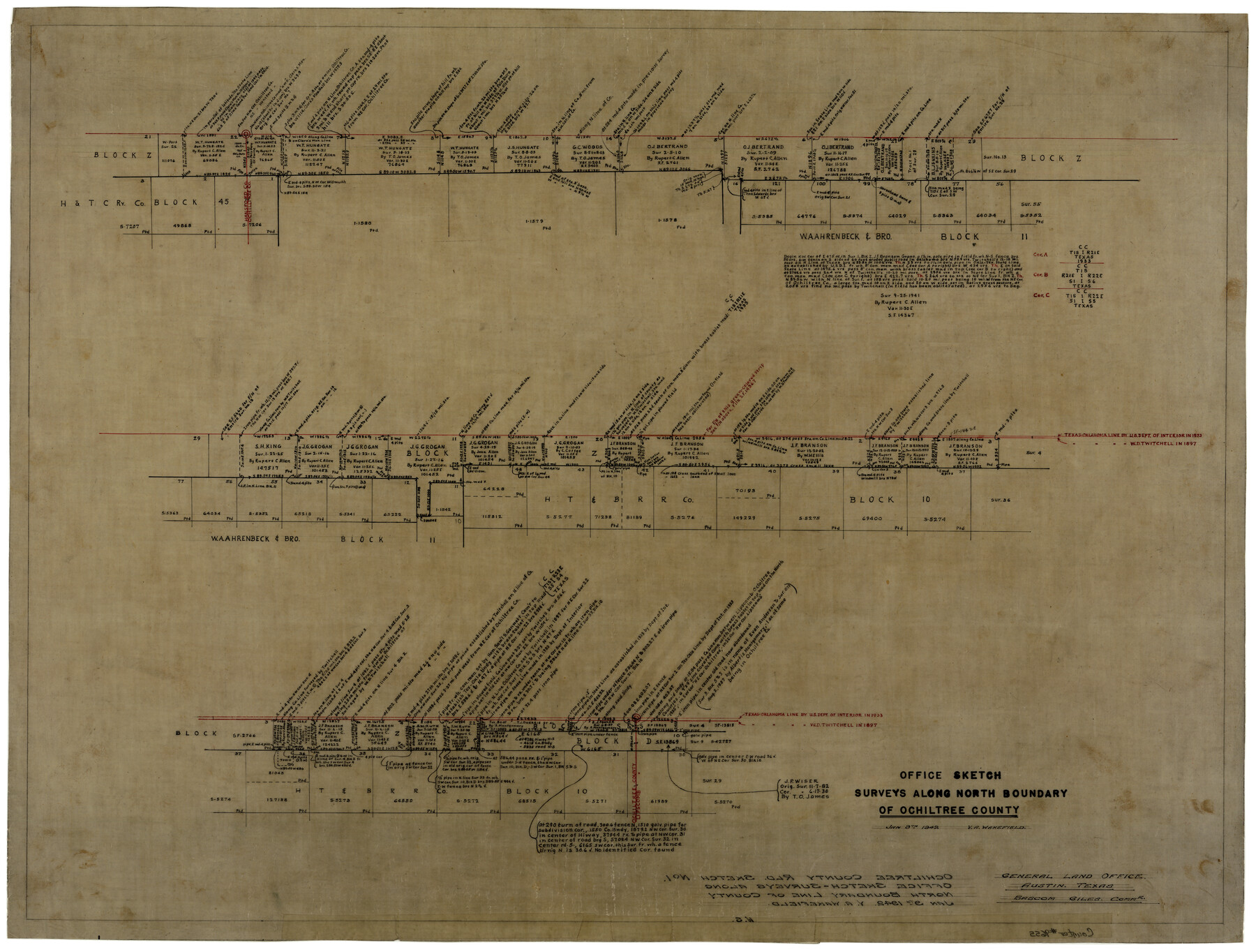 9655, Ochiltree County Rolled Sketch 1, General Map Collection
