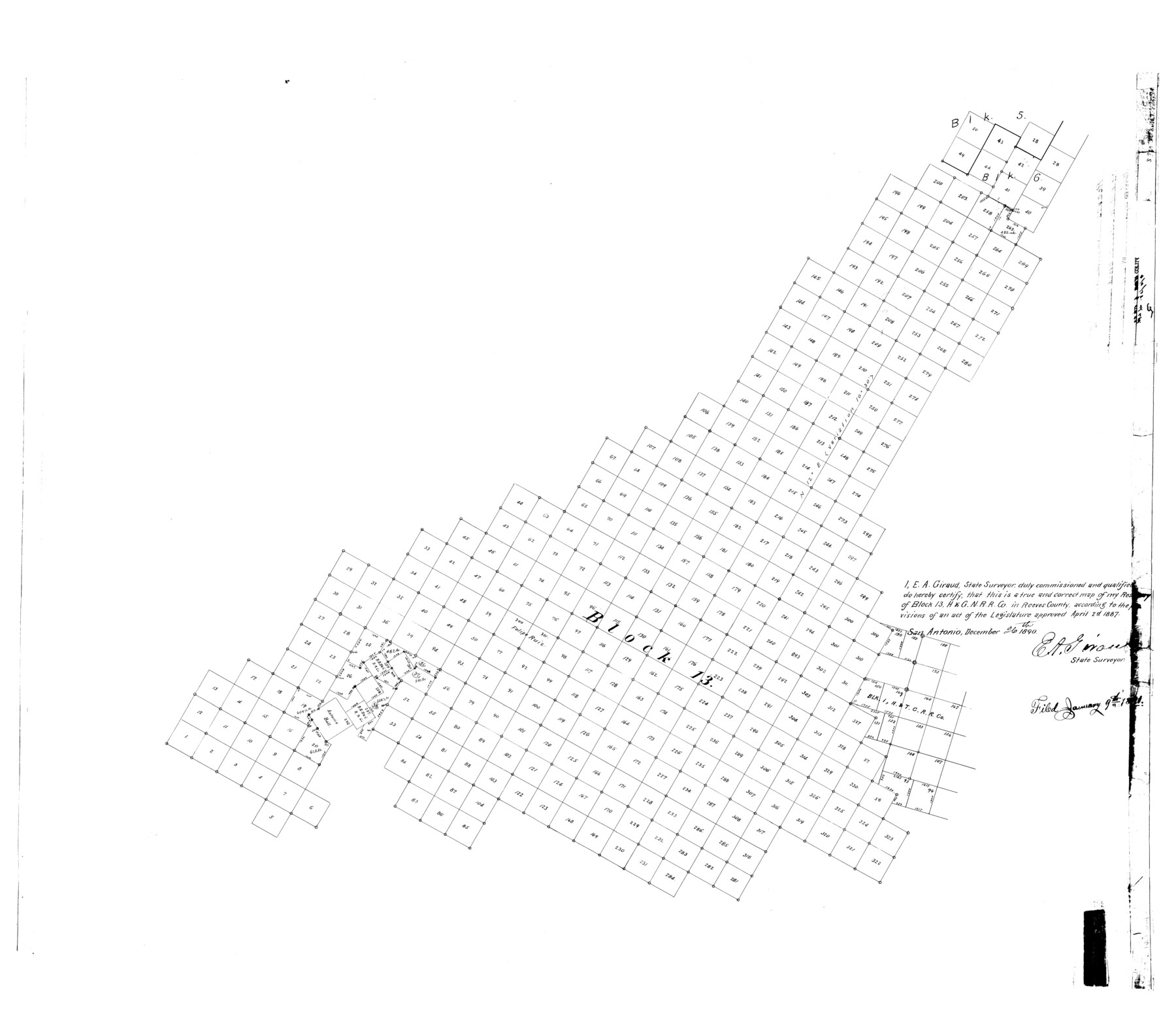 9845, Reeves County Rolled Sketch 2, General Map Collection