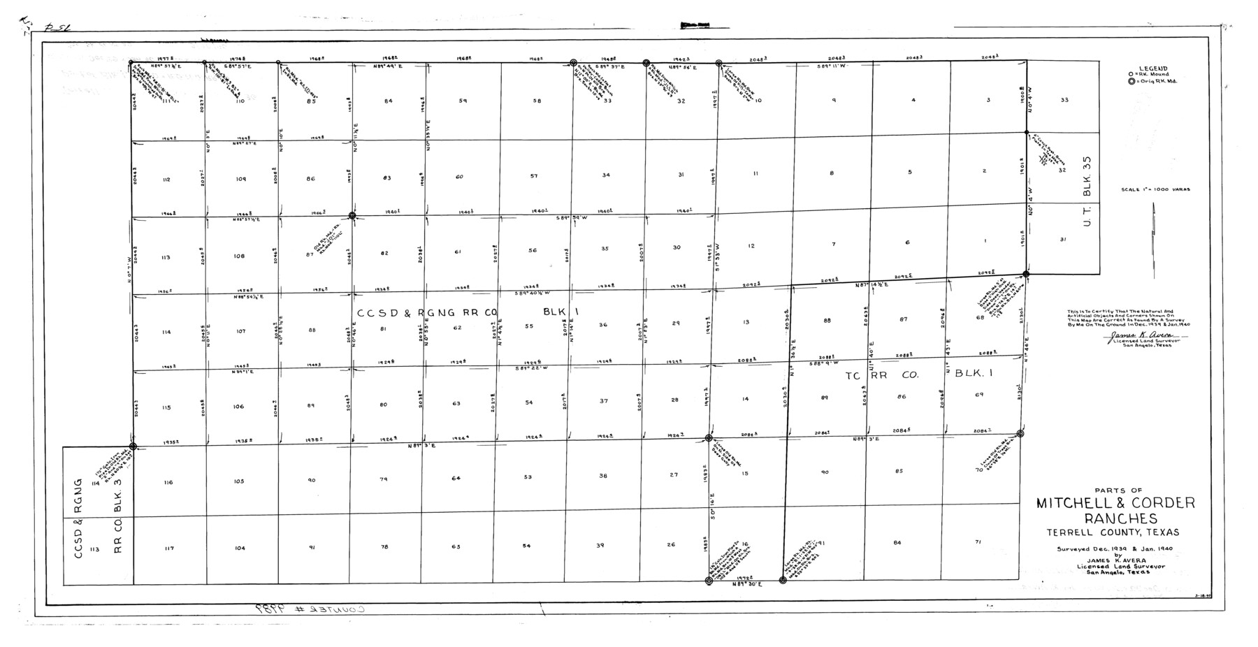 9989, Terrell County Rolled Sketch 36, General Map Collection