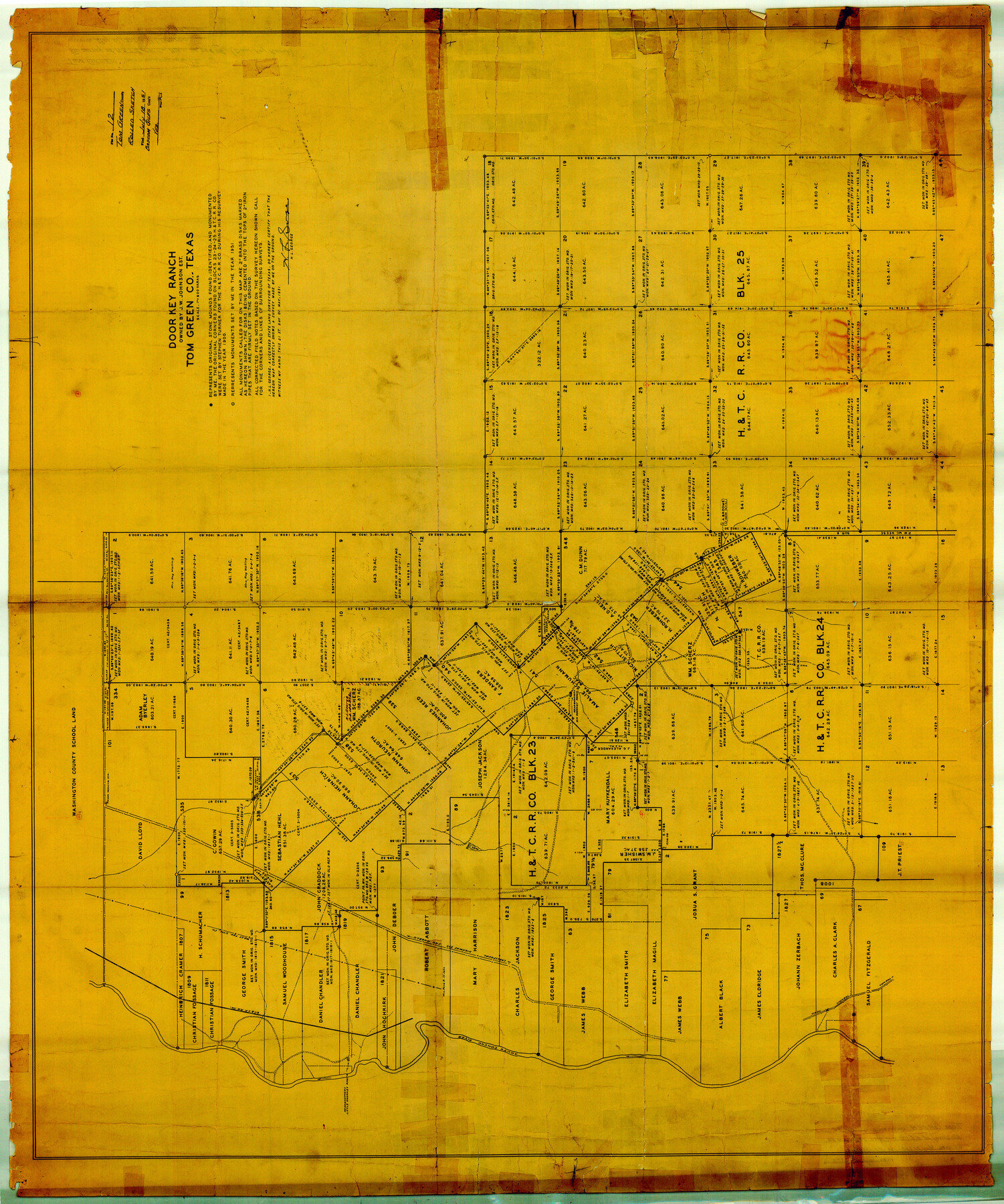 10000, Tom Green County Rolled Sketch 12, General Map Collection
