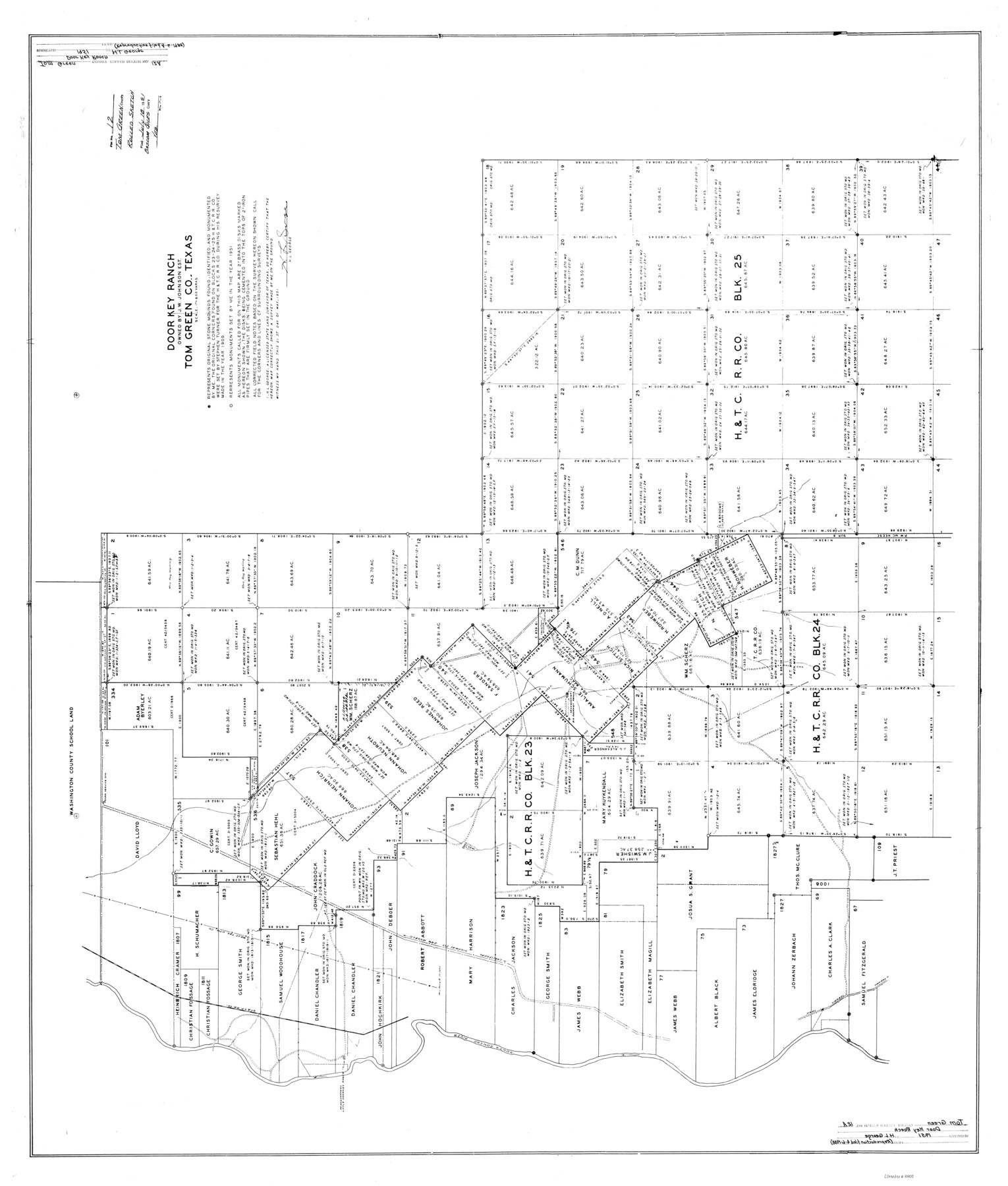 10003, Tom Green County Rolled Sketch 12A, General Map Collection