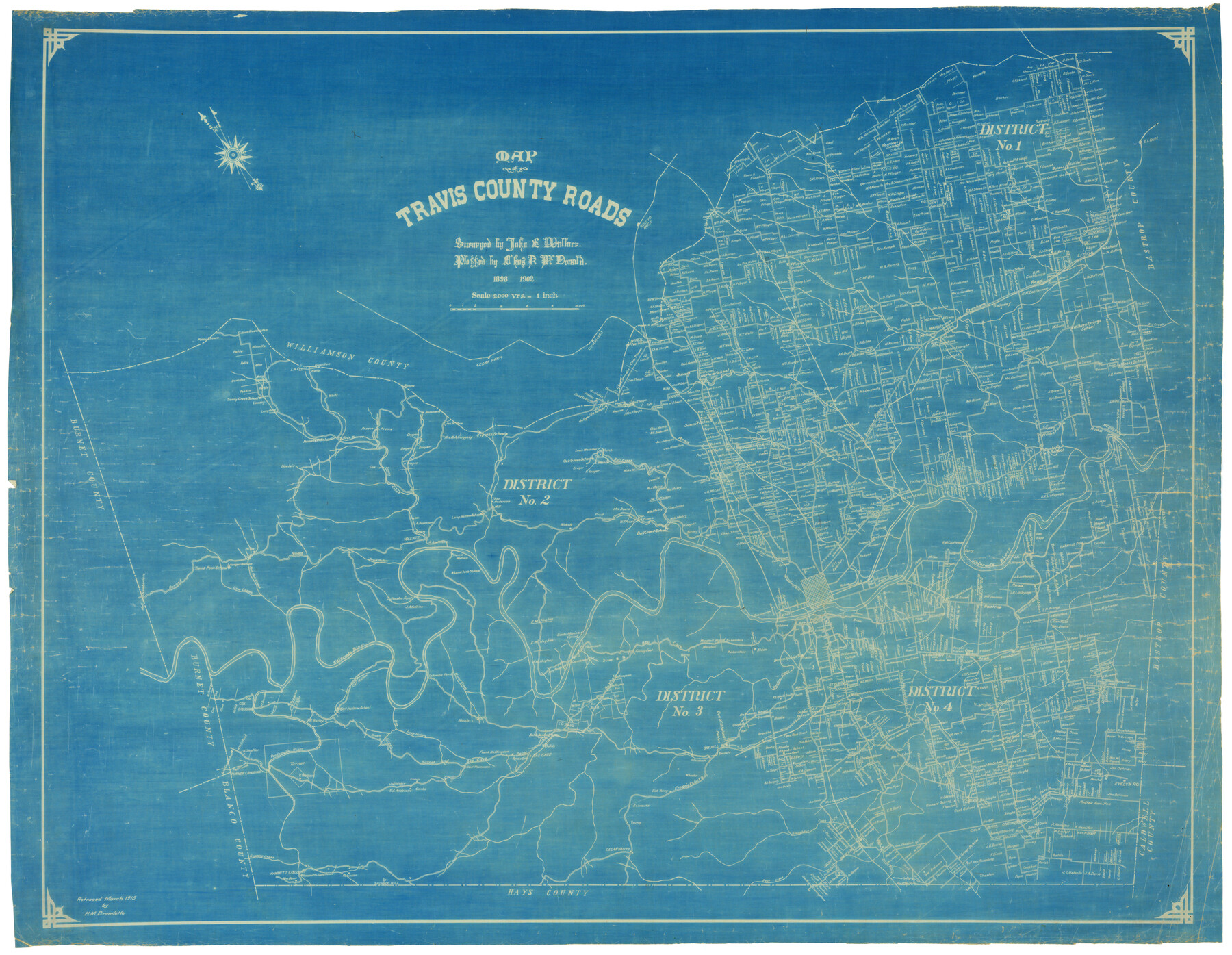 10009, Travis County Rolled Sketch 3, General Map Collection
