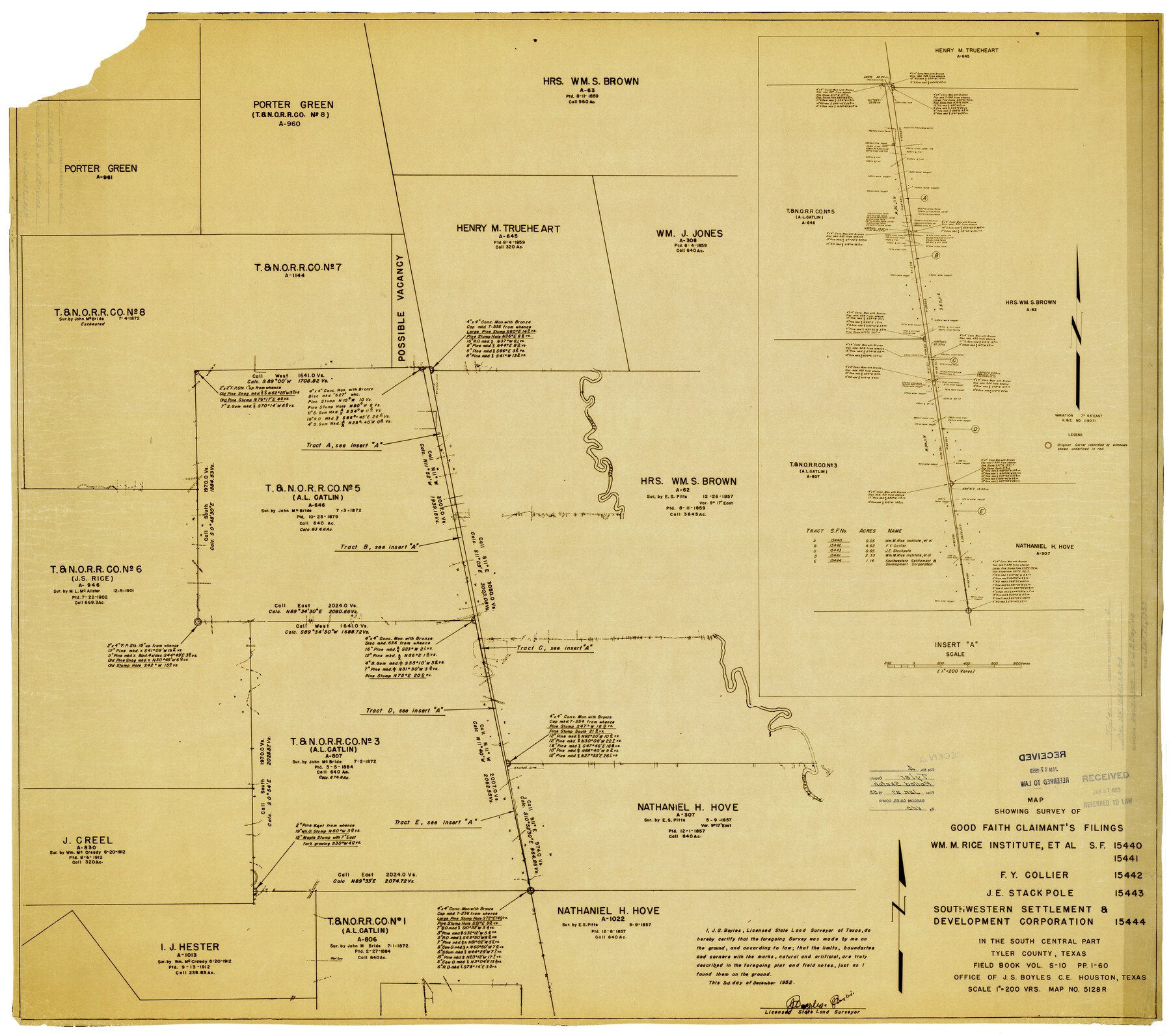 10028, Tyler County Rolled Sketch 4, General Map Collection