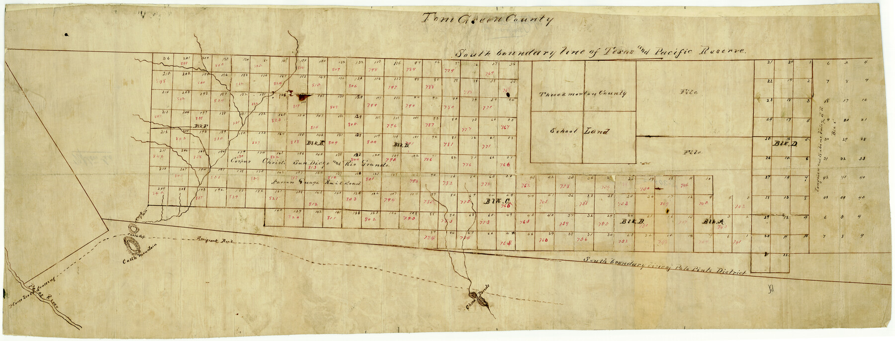 10043, Upton County Rolled Sketch 24, General Map Collection