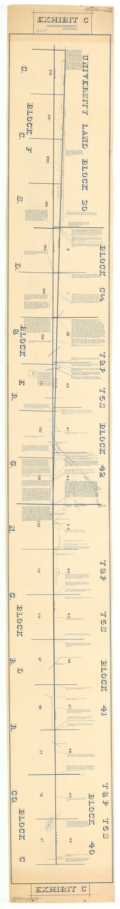 10060, Upton County Rolled Sketch 55, General Map Collection