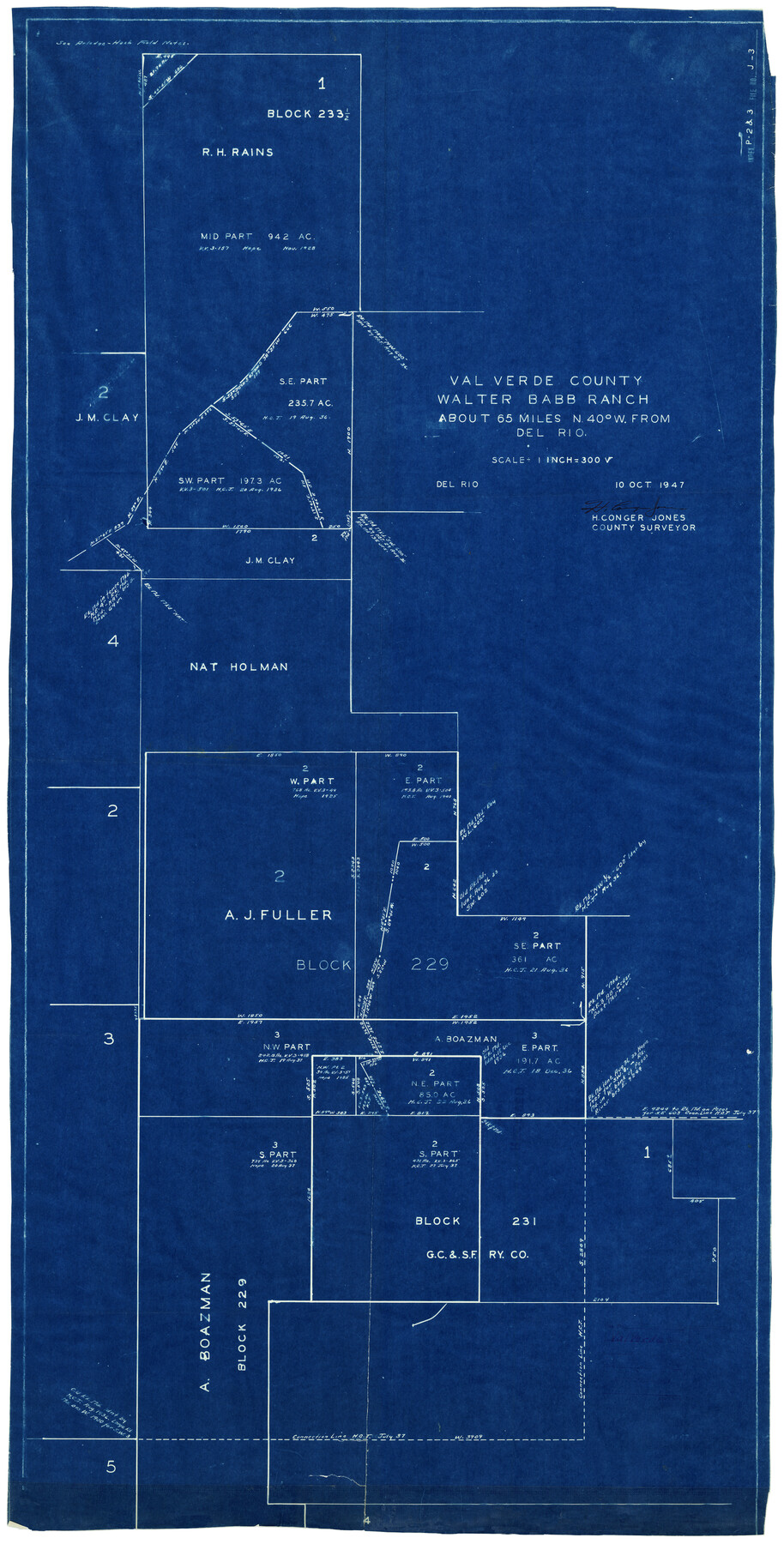 10078, Val Verde County Rolled Sketch 59, General Map Collection
