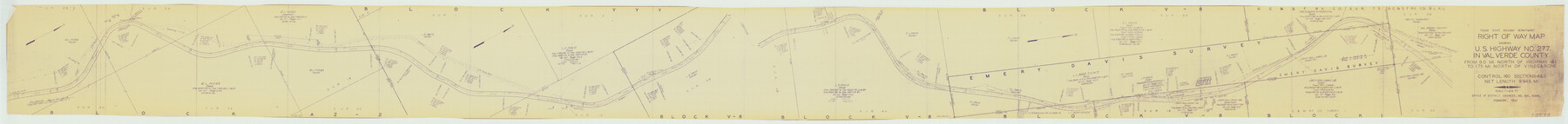 10086, Val Verde County Rolled Sketch 69A, General Map Collection