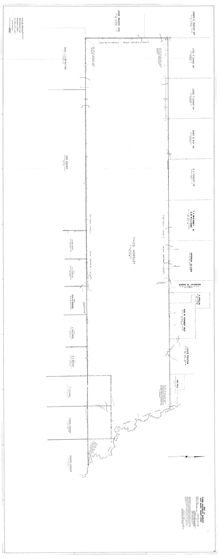 10091, Van Zandt County Rolled Sketch 6, General Map Collection