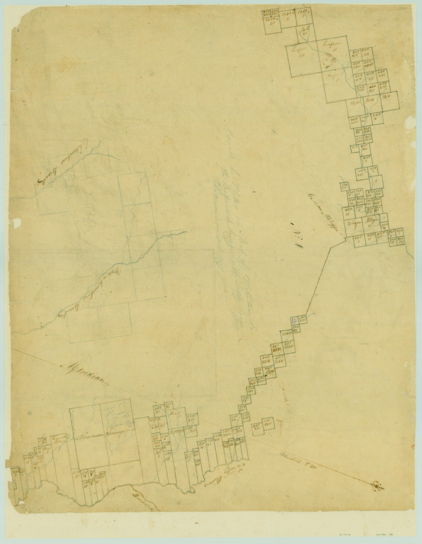 101, [Surveys along the Trinity River and below], General Map Collection