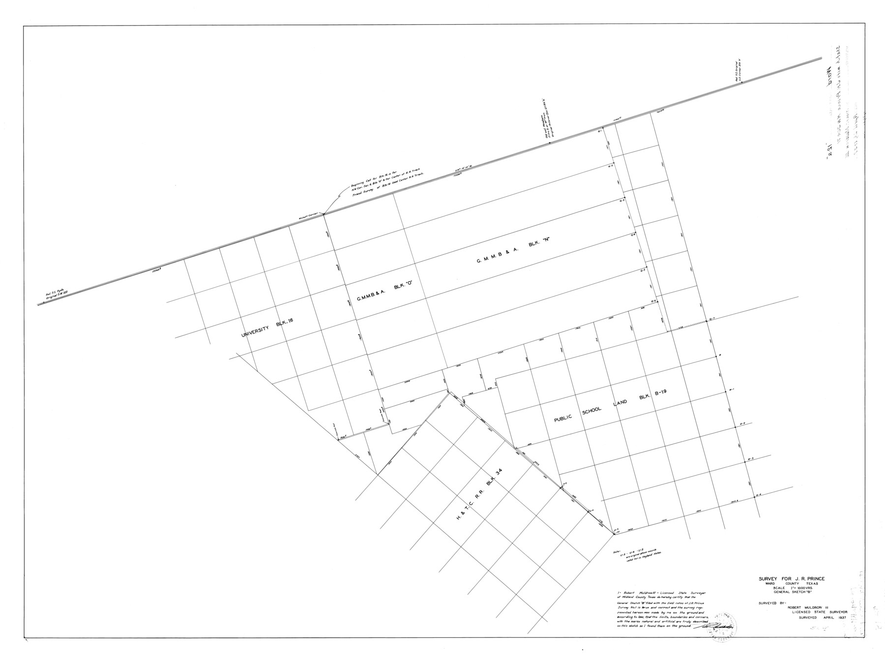 10108, Ward County Rolled Sketch 12A, General Map Collection