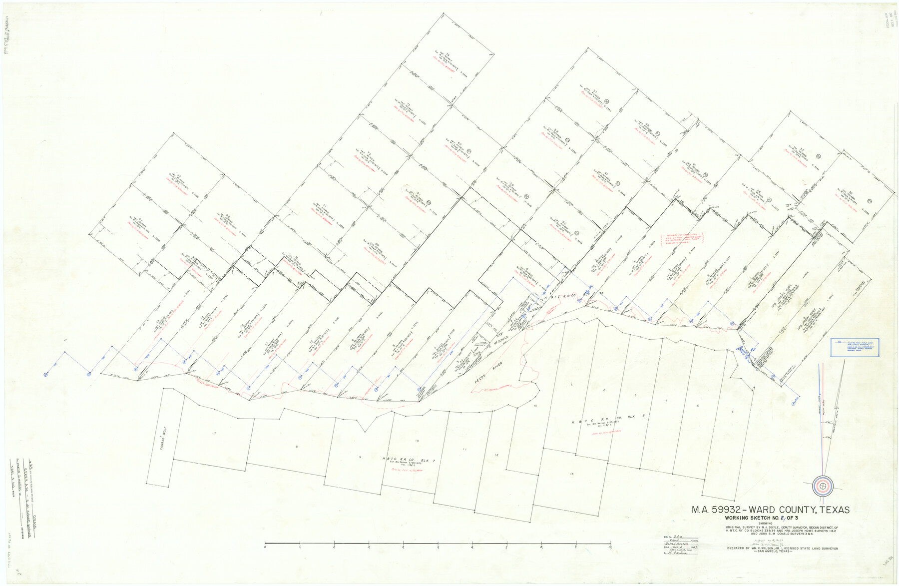 10116, Ward County Rolled Sketch 24E, General Map Collection