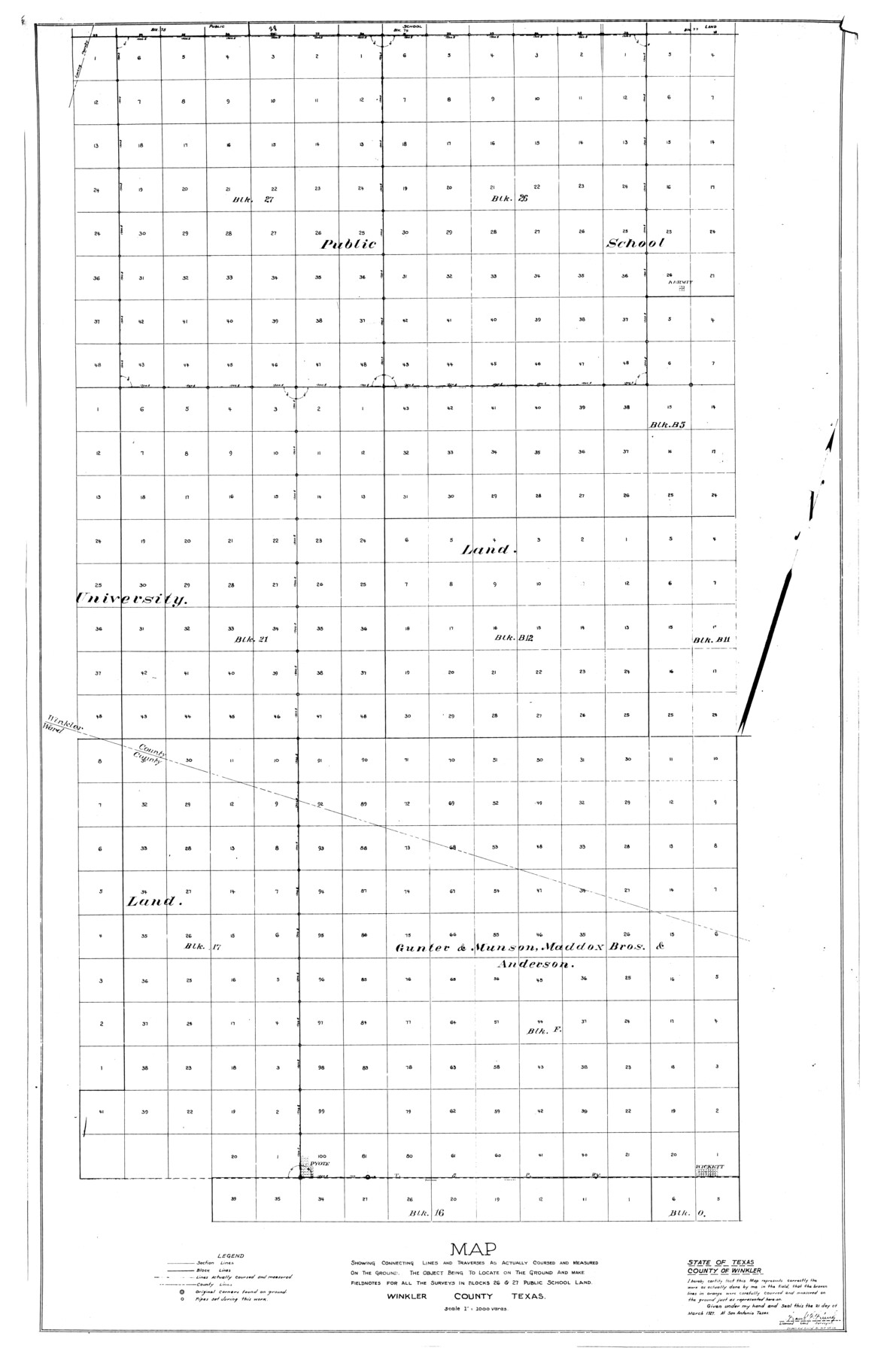 10148, Winkler County Rolled Sketch 5, General Map Collection