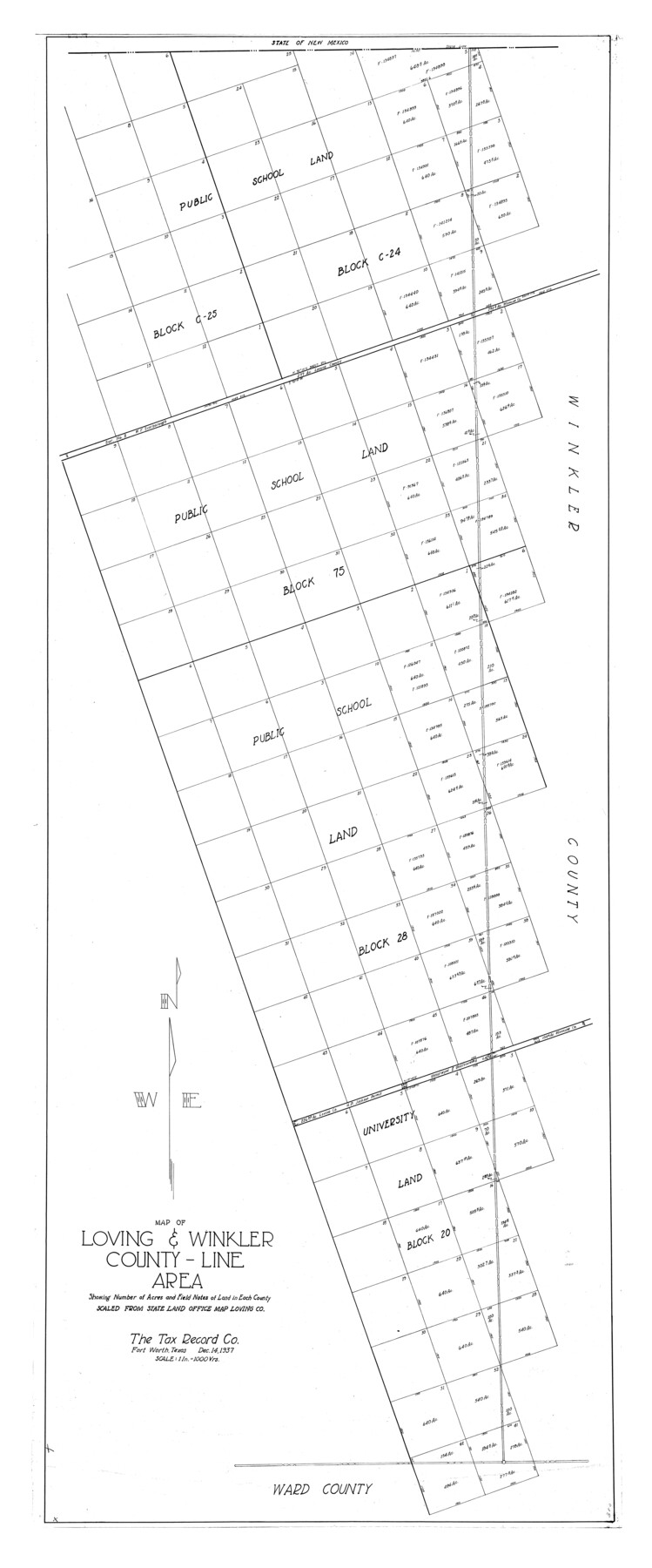 10150, Winkler County Rolled Sketch 9, General Map Collection