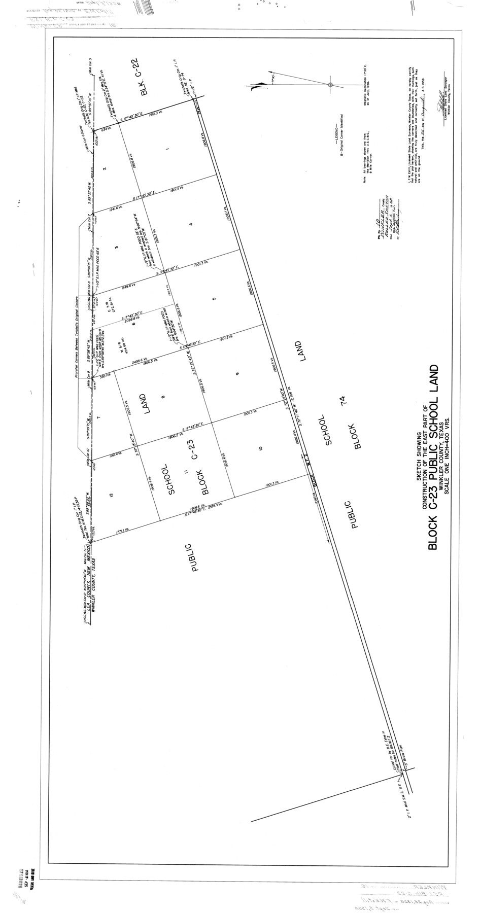 10151, Winkler County Rolled Sketch 10, General Map Collection