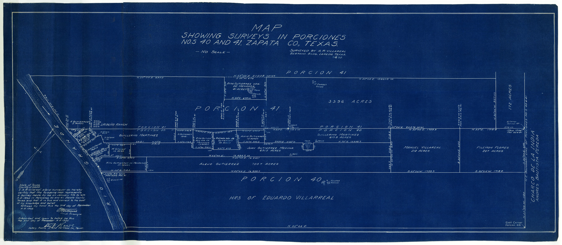 10168, Zapata County Rolled Sketch 14, General Map Collection