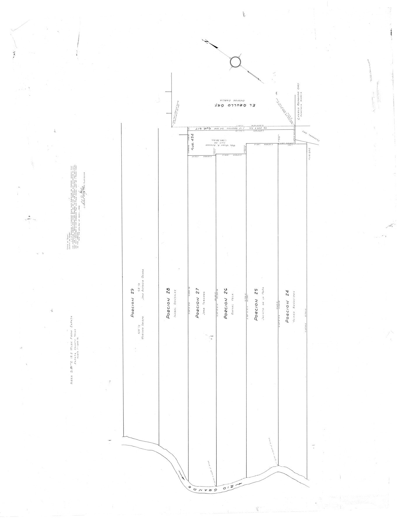 10170, Zapata County Rolled Sketch 17A, General Map Collection