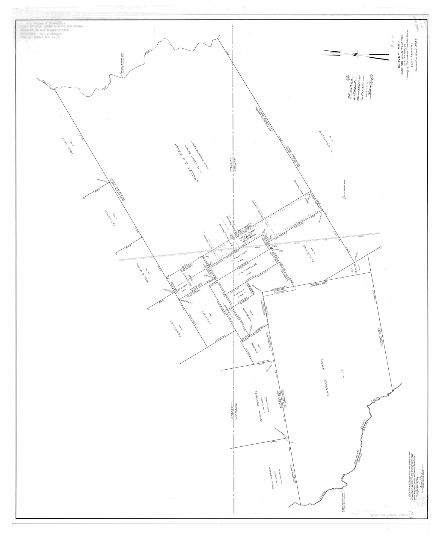 10183, Liberty County Rolled Sketch O, General Map Collection