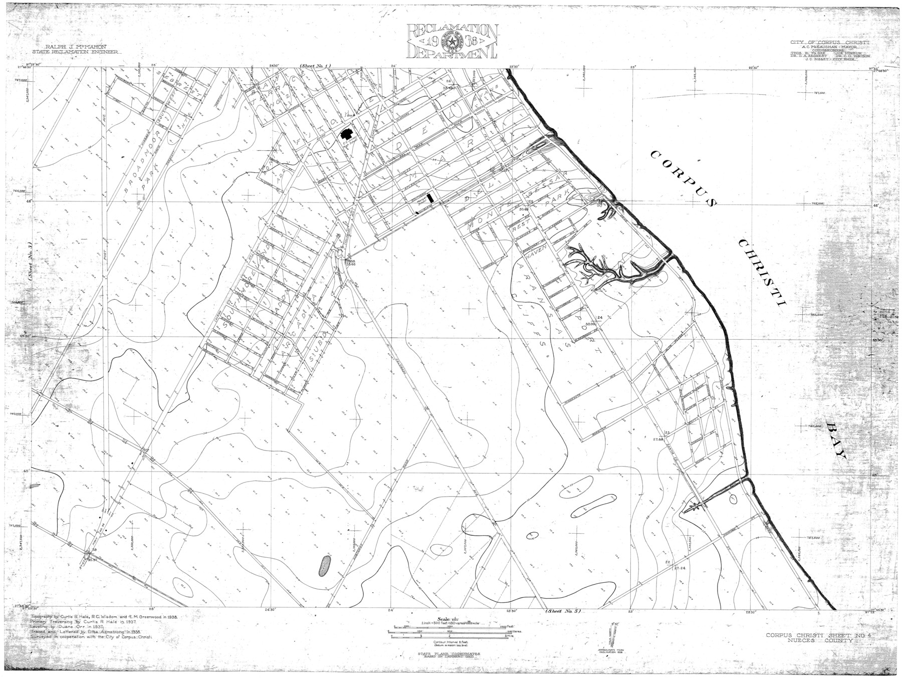 10209, Nueces County Rolled Sketch 100, General Map Collection
