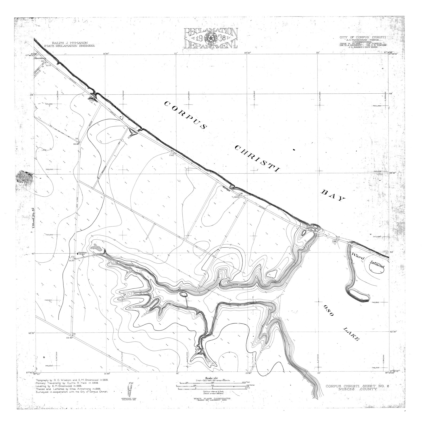 10210, Nueces County Rolled Sketch 100, General Map Collection