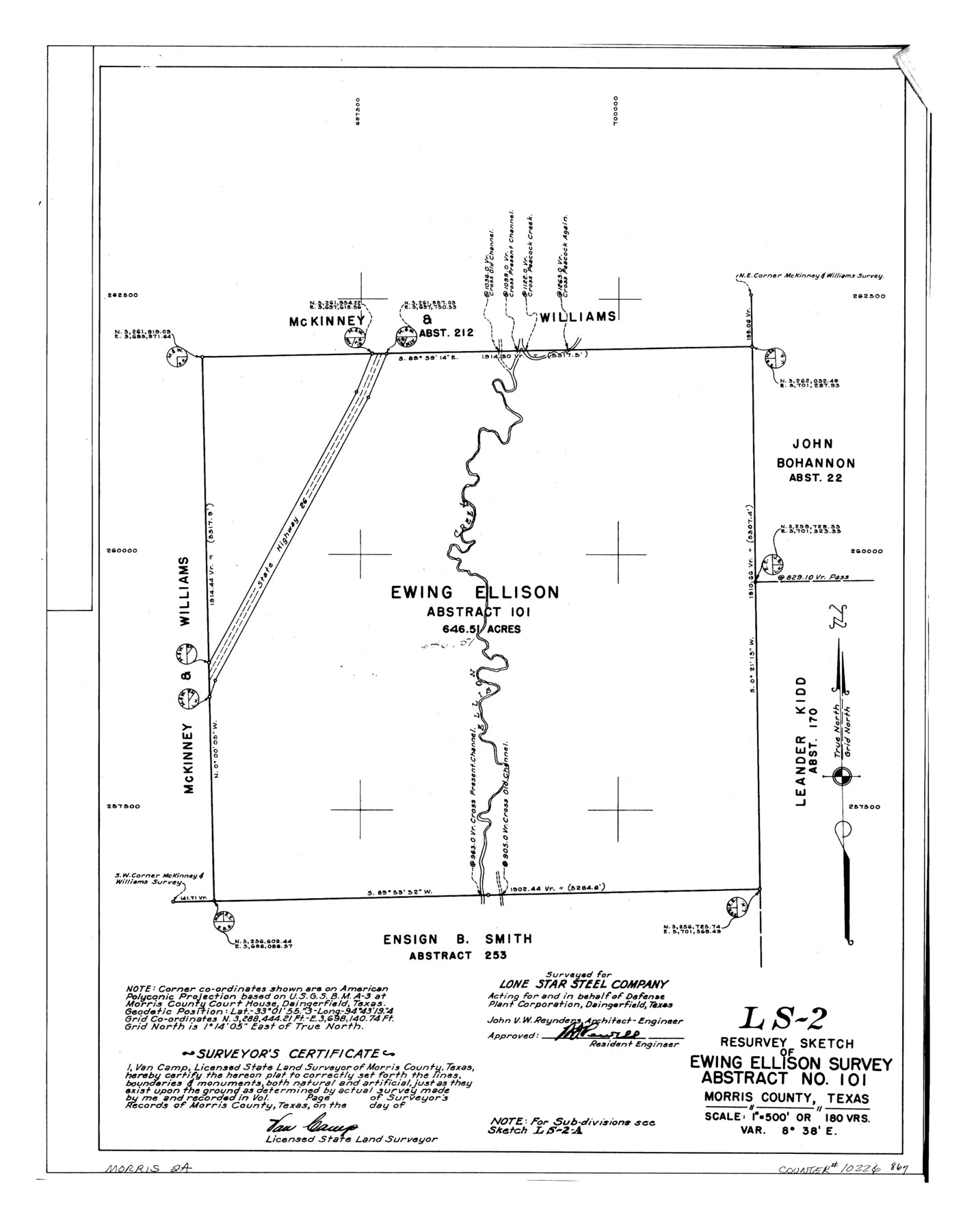 10226, Morris County Rolled Sketch 2A, General Map Collection