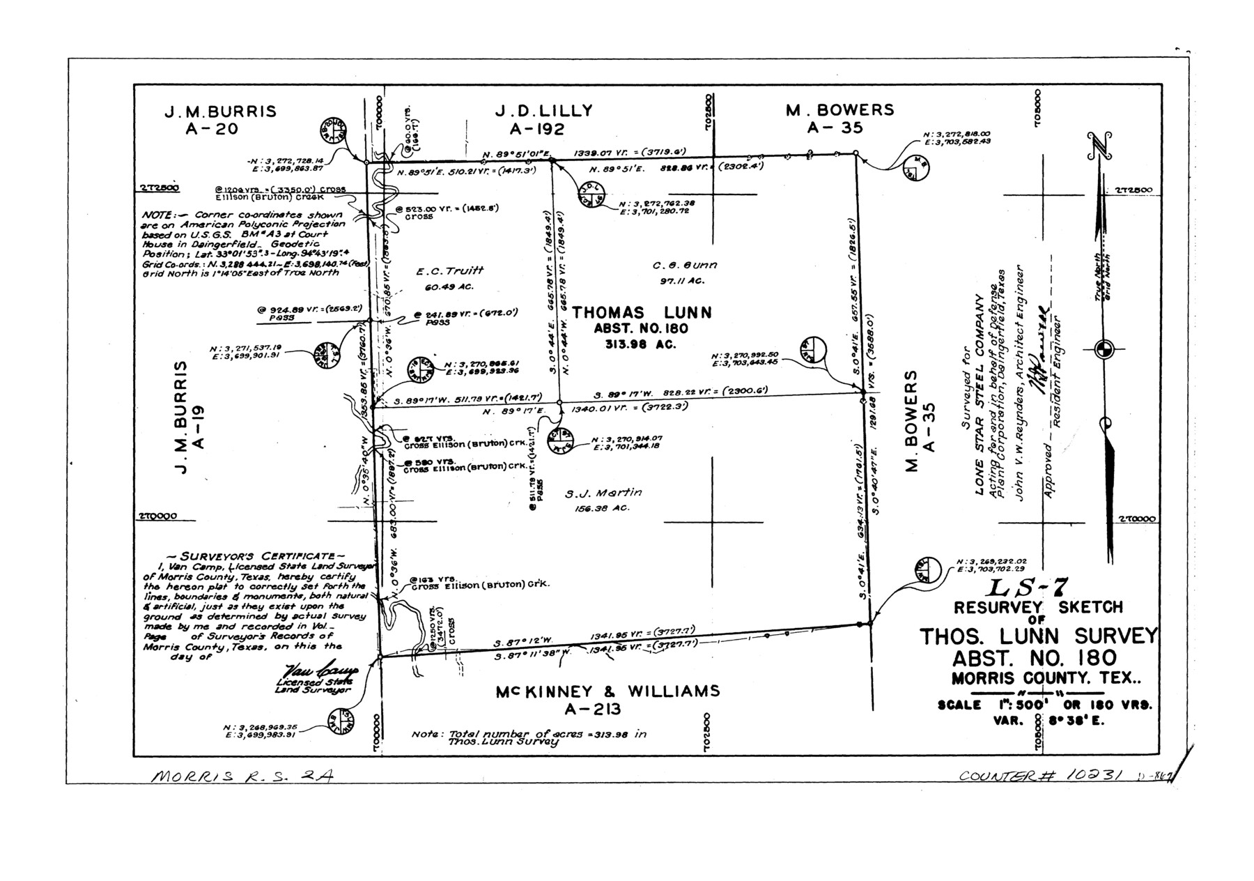 10231, Morris County Rolled Sketch 2A, General Map Collection