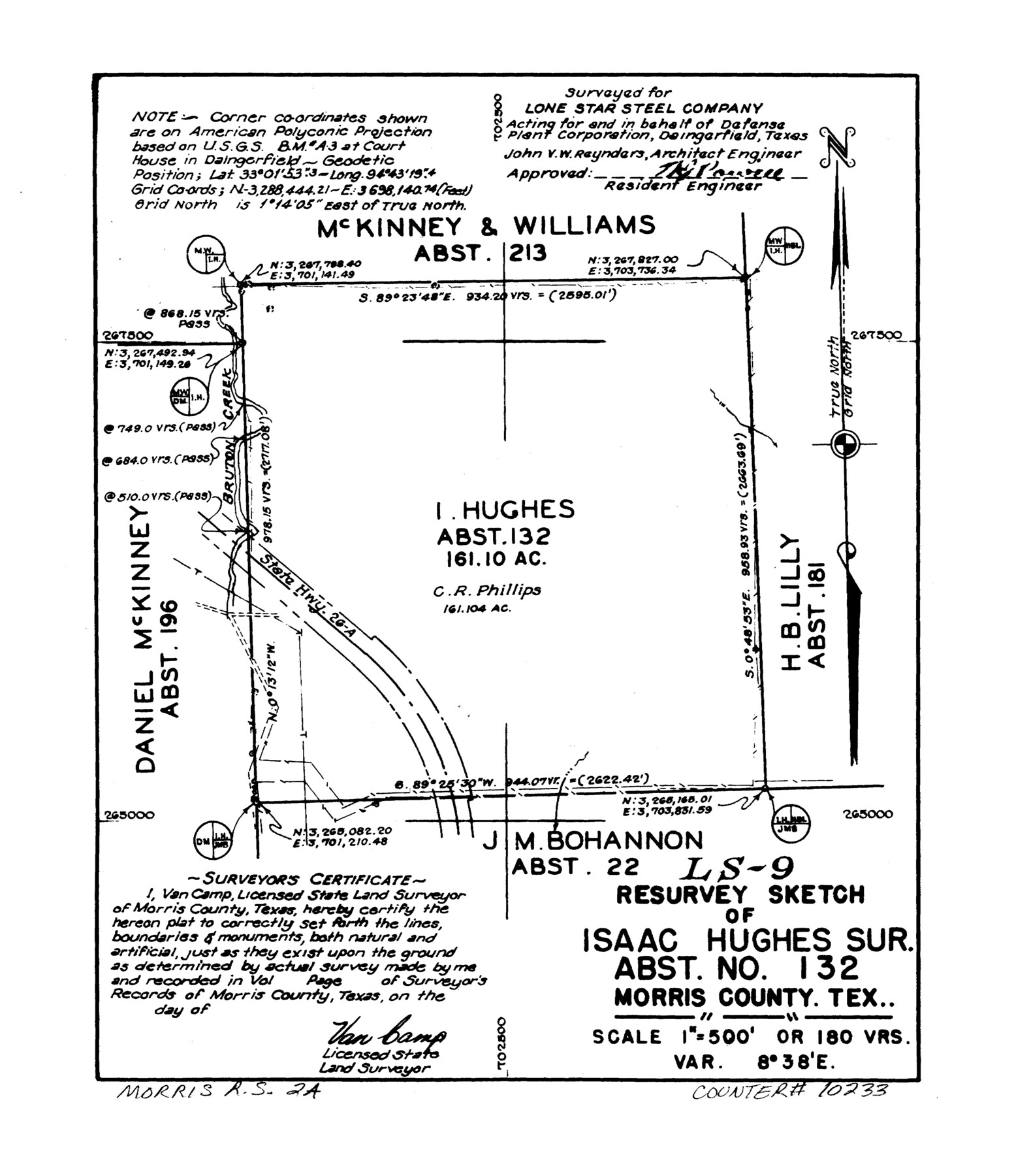 10233, Morris County Rolled Sketch 2A, General Map Collection