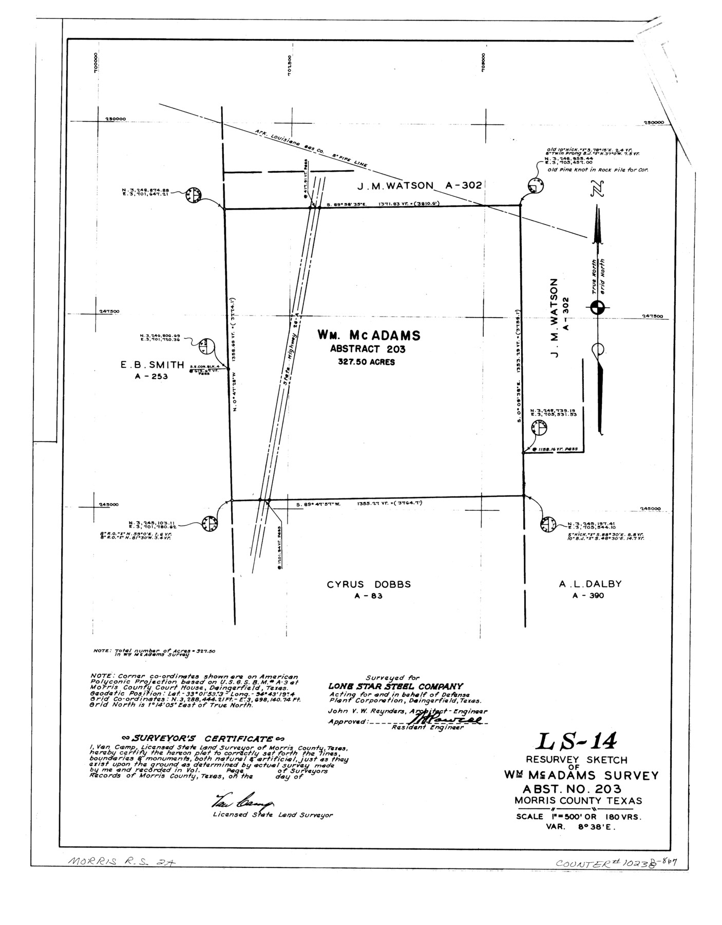 10238, Morris County Rolled Sketch 2A, General Map Collection