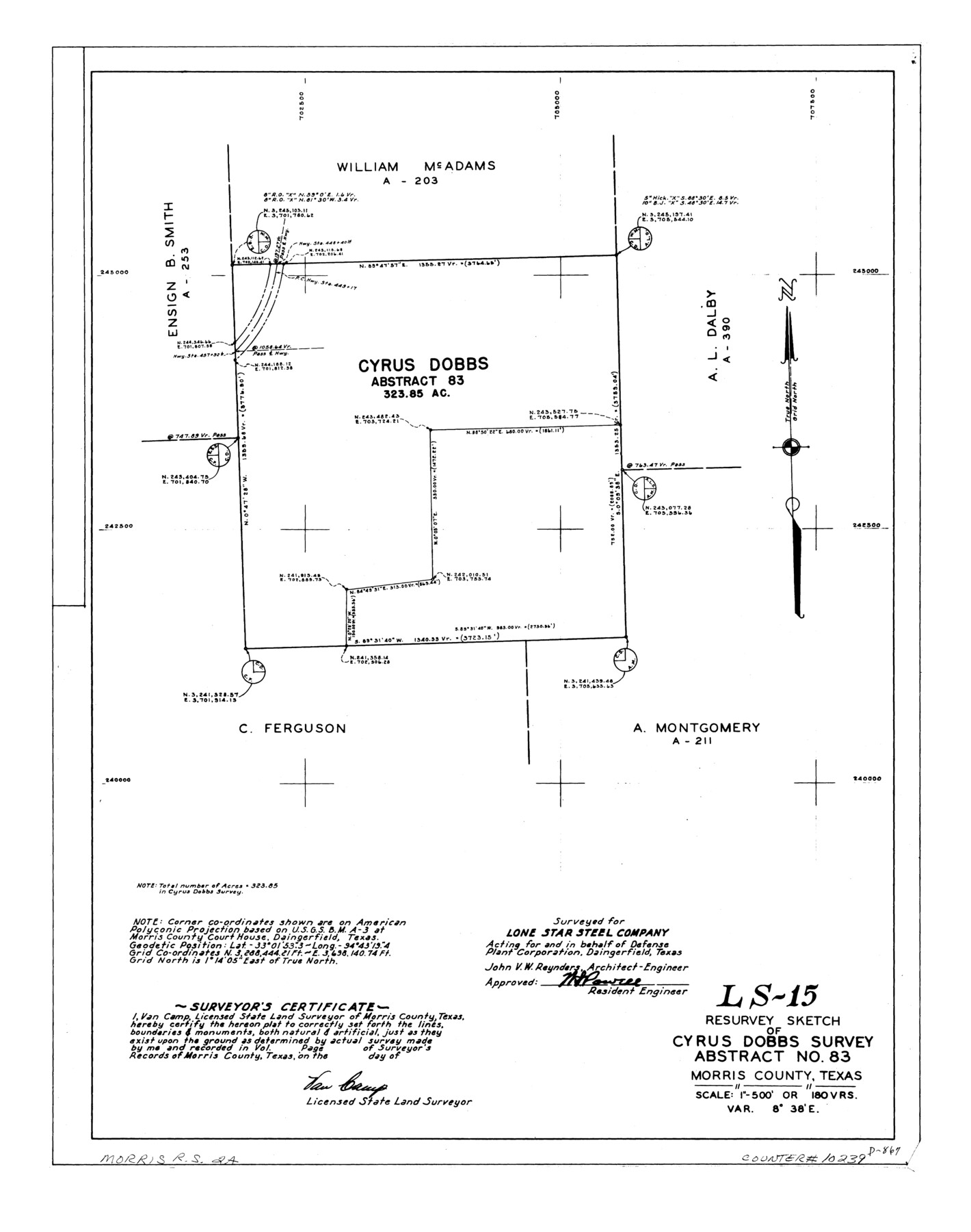 10239, Morris County Rolled Sketch 2A, General Map Collection