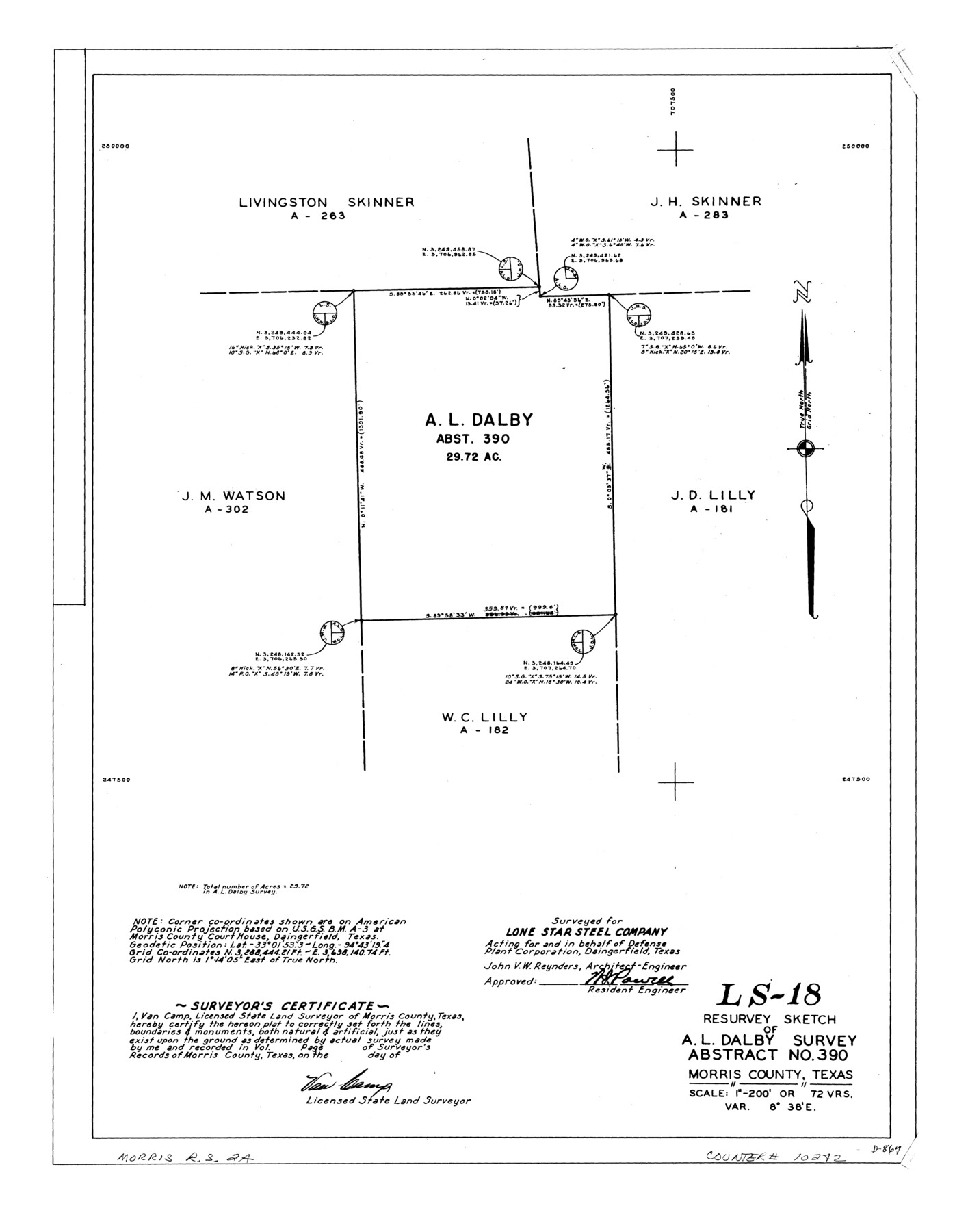 10242, Morris County Rolled Sketch 2A, General Map Collection