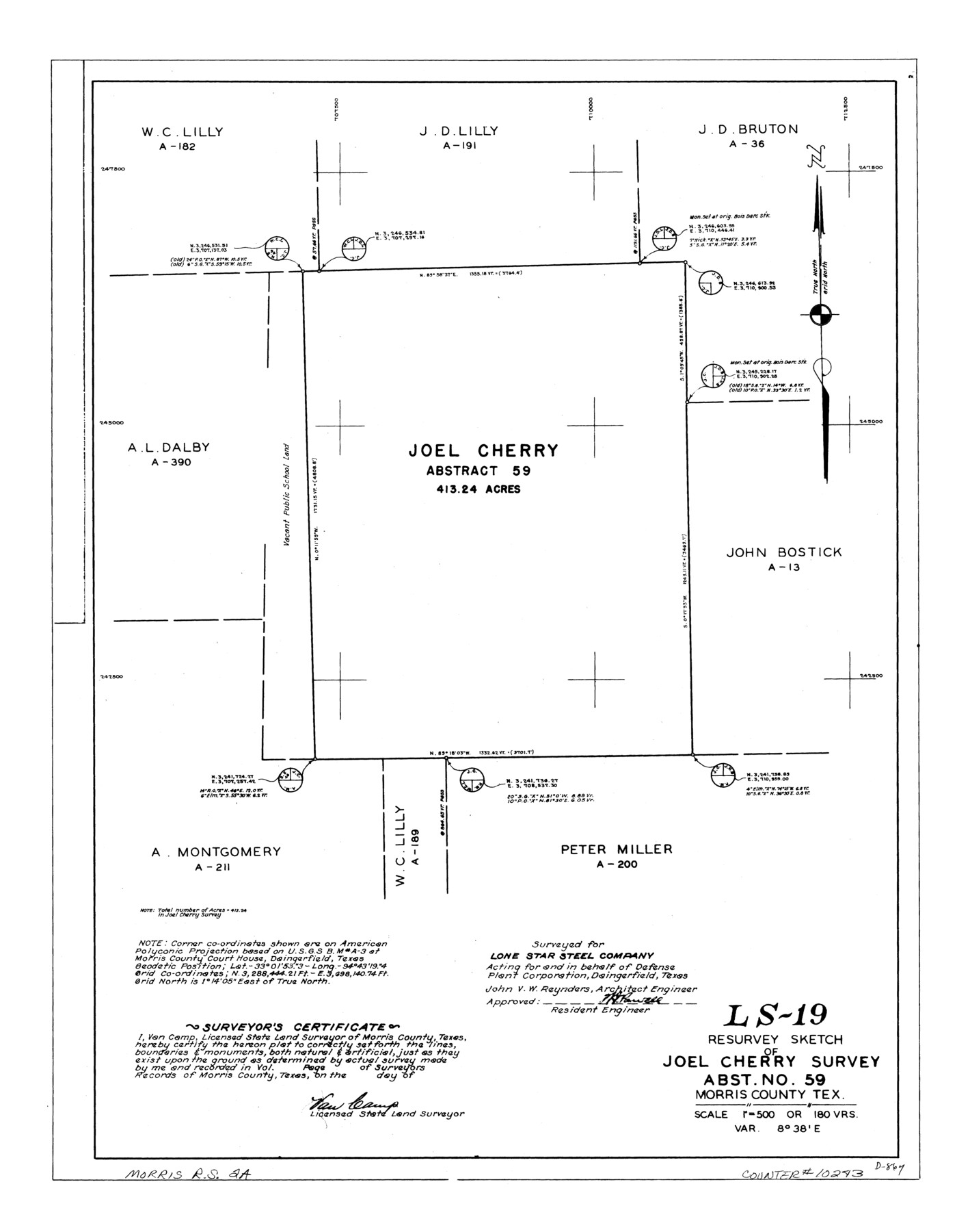 10243, Morris County Rolled Sketch 2A, General Map Collection