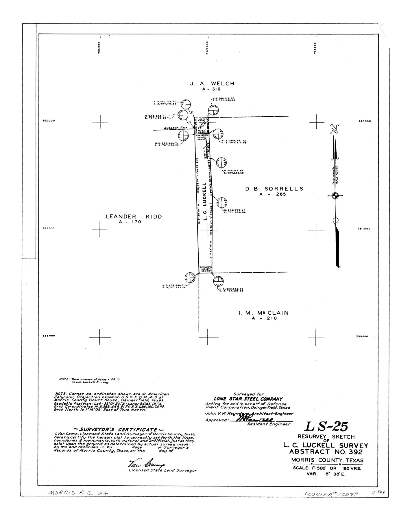 10249, Morris County Rolled Sketch 2A, General Map Collection