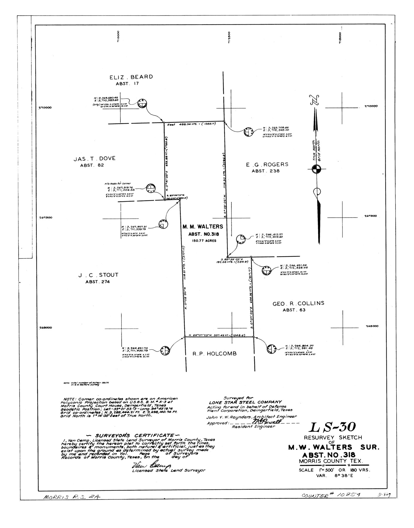 10254, Morris County Rolled Sketch 2A, General Map Collection