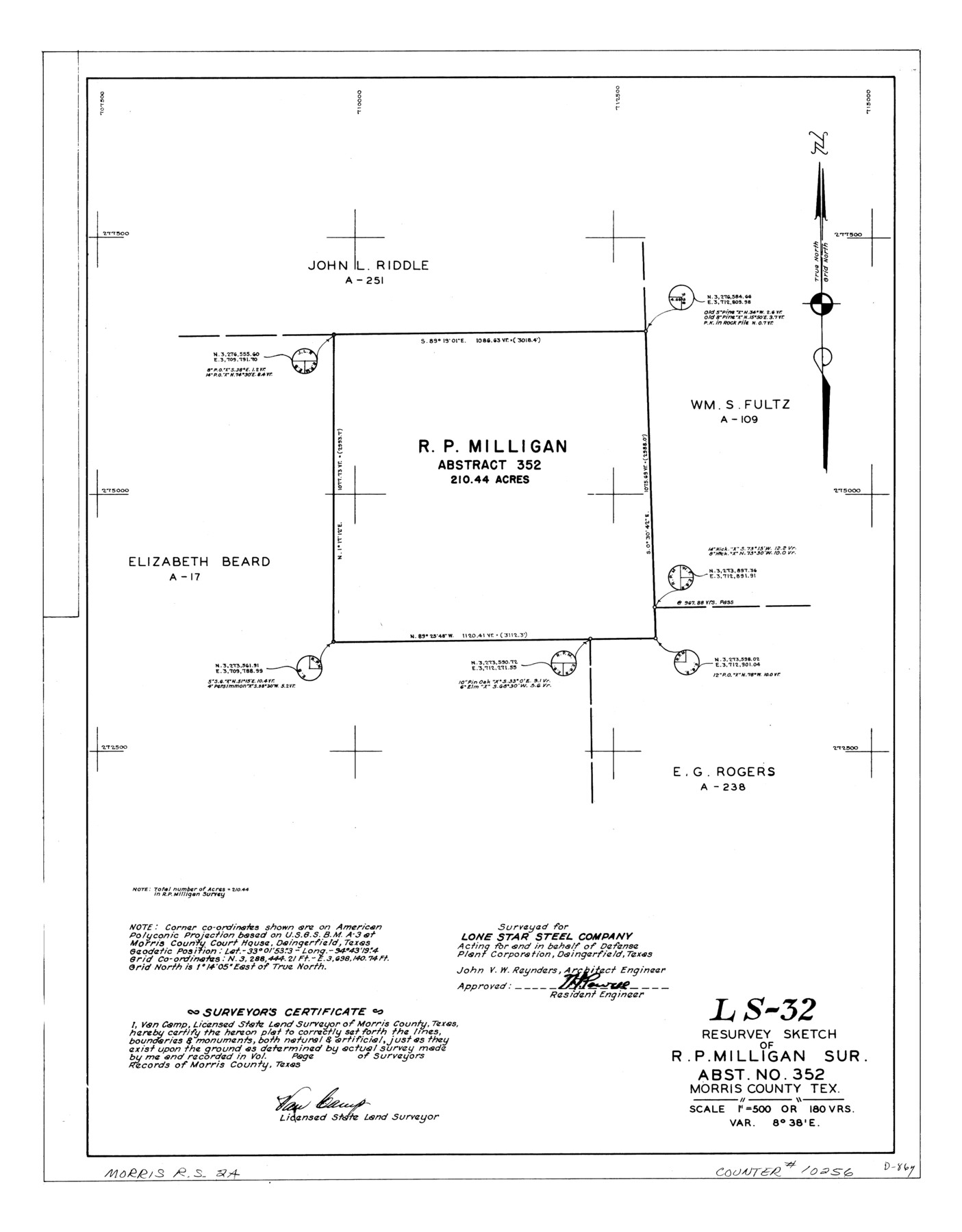 10256, Morris County Rolled Sketch 2A, General Map Collection