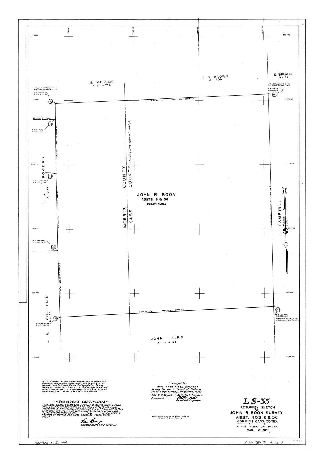 10259, Morris County Rolled Sketch 2A, General Map Collection