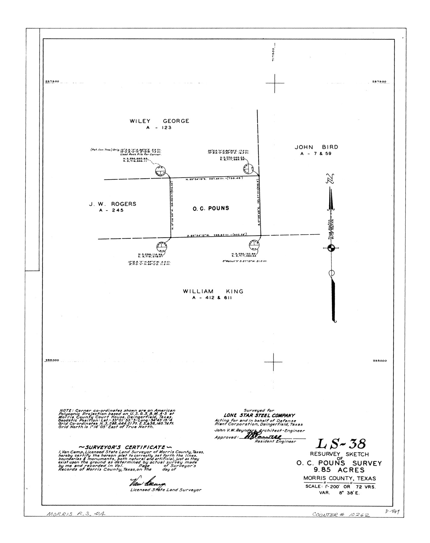 10262, Morris County Rolled Sketch 2A, General Map Collection