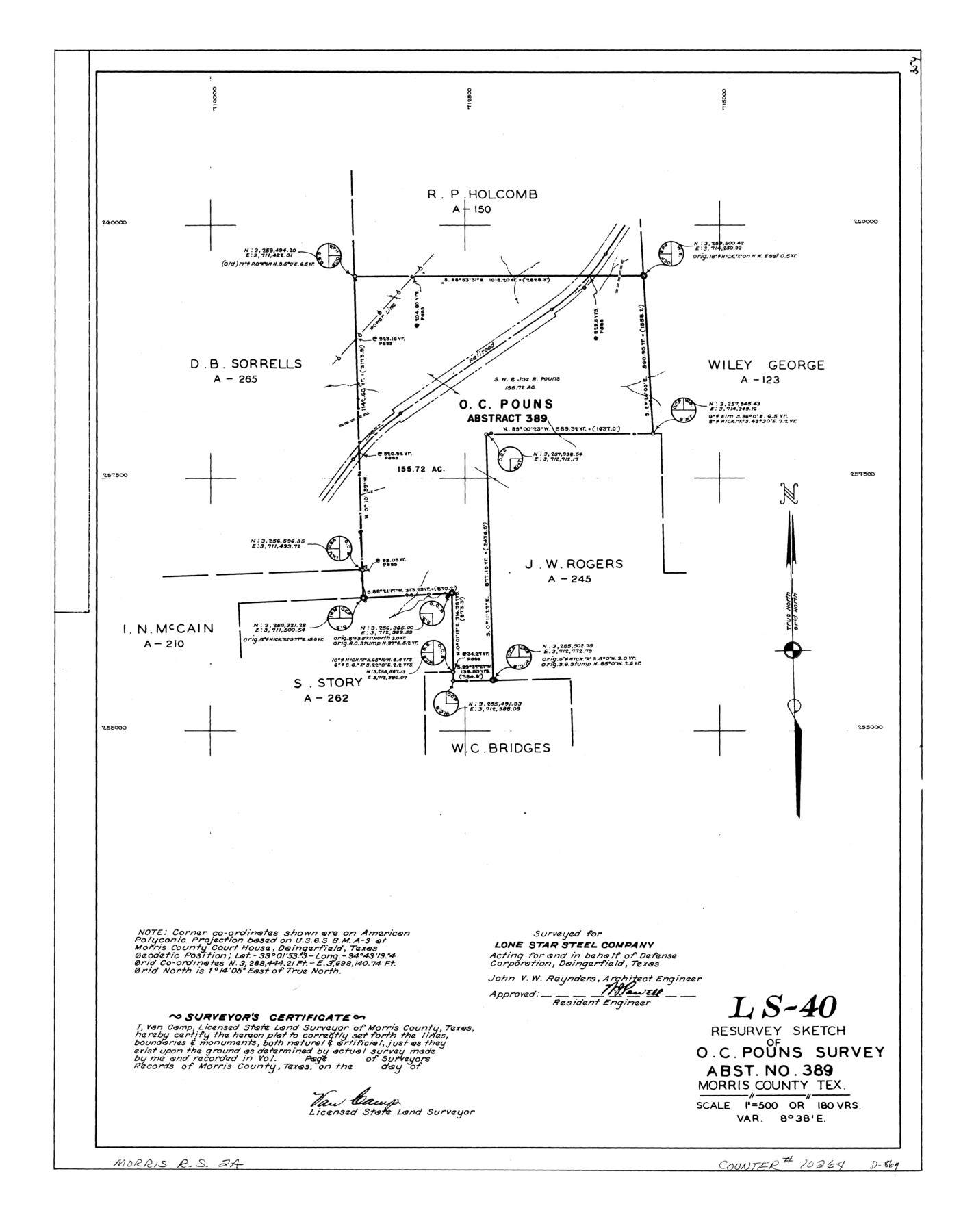 10264, Morris County Rolled Sketch 2A, General Map Collection