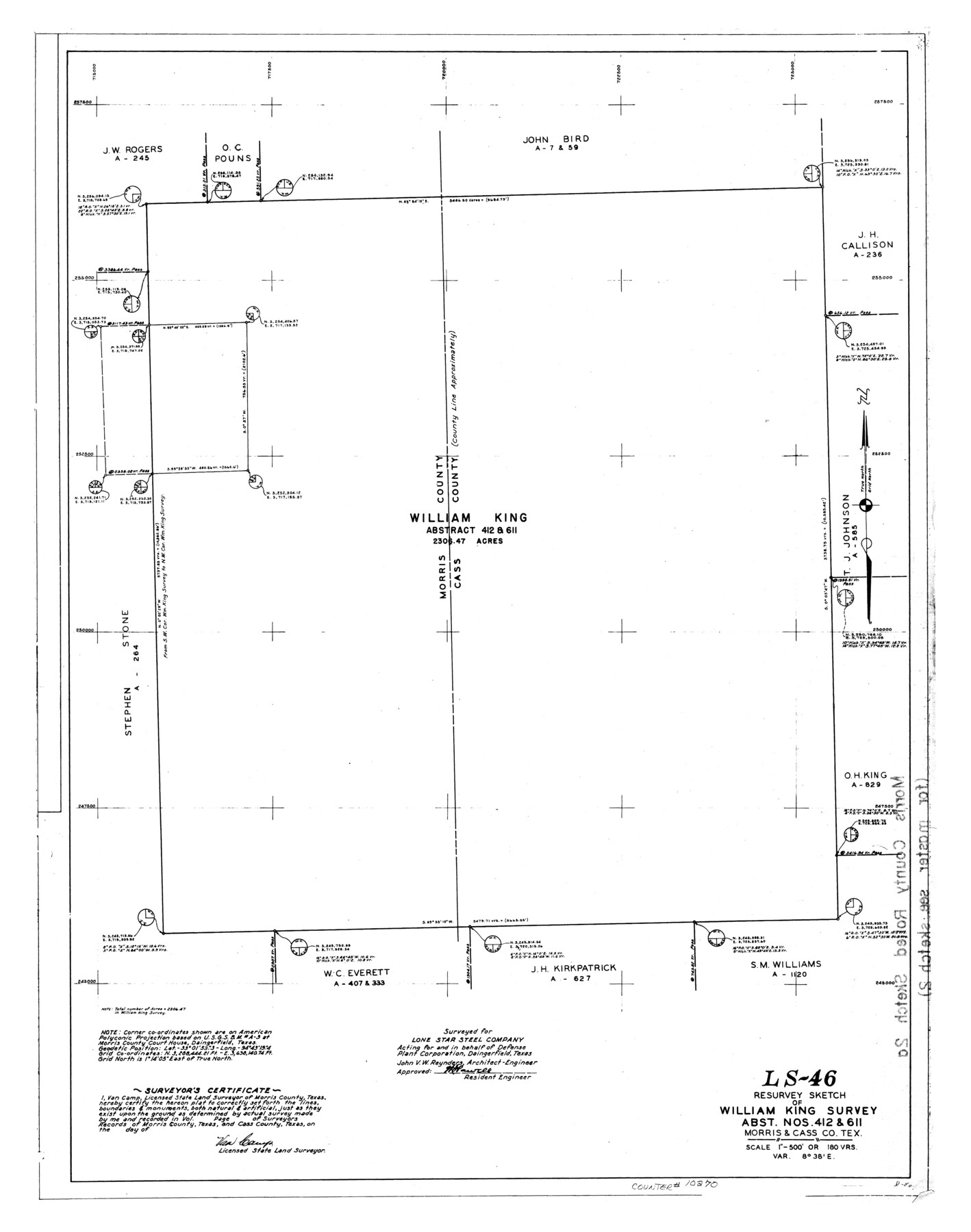 10270, Morris County Rolled Sketch 2A, General Map Collection