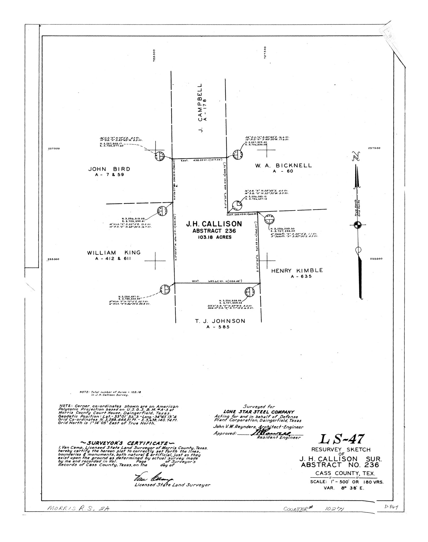 10271, Morris County Rolled Sketch 2A, General Map Collection