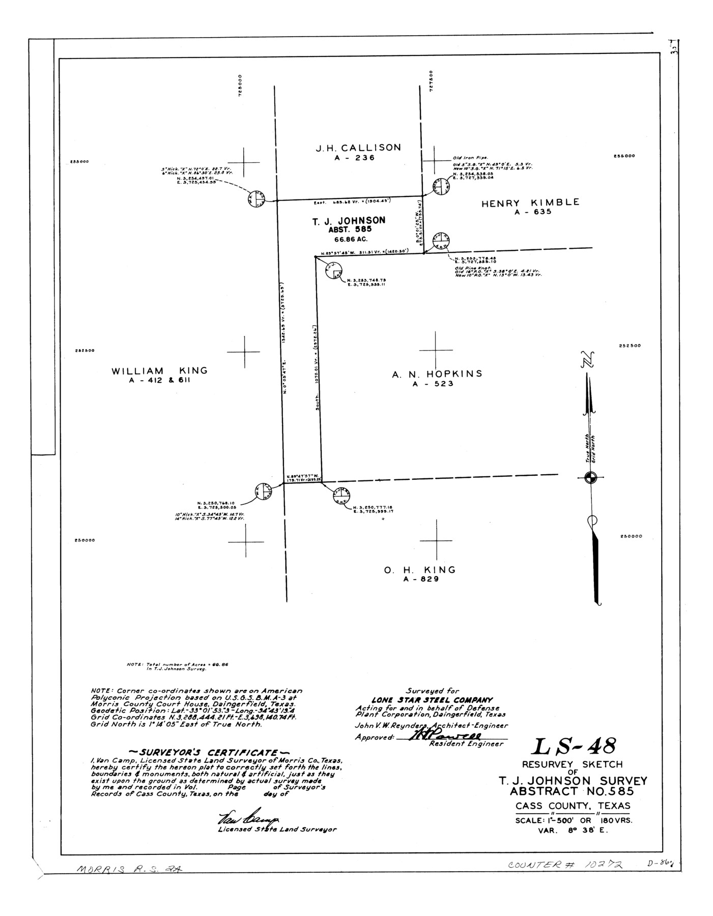 10272, Morris County Rolled Sketch 2A, General Map Collection