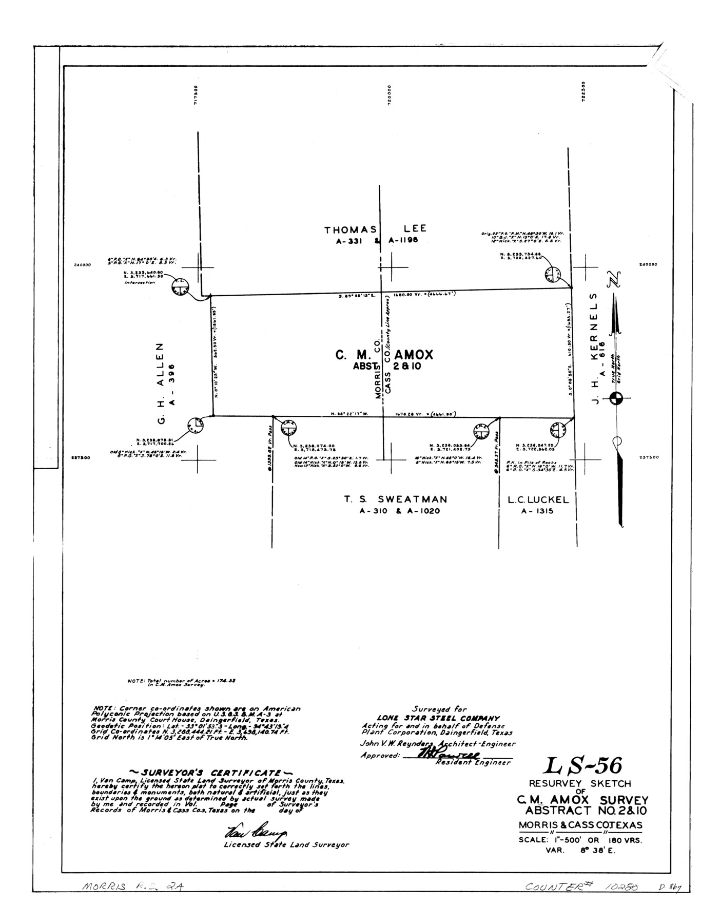 10280, Morris County Rolled Sketch 2A, General Map Collection