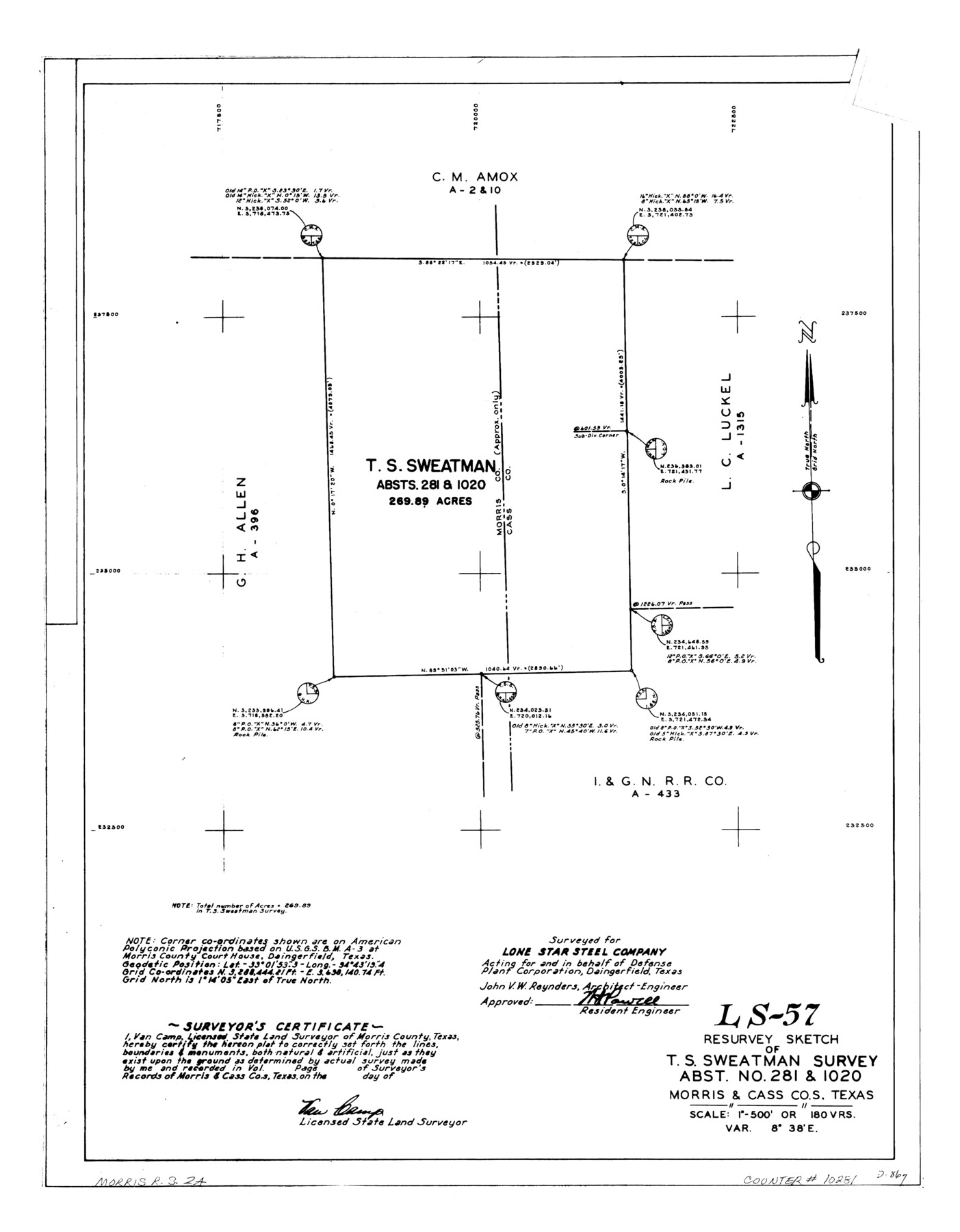 10281, Morris County Rolled Sketch 2A, General Map Collection